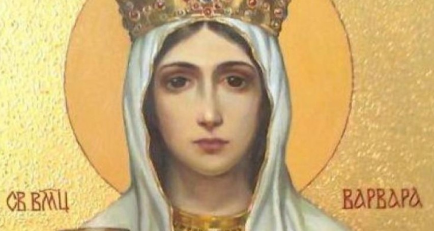 На 4 декември Православната църква почита света Варвара която е
